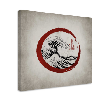 Tableau art Vague de Kanagawa Japon - TenStickers