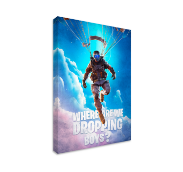 Tableau jeux vidéo personnage parachutiste - TenStickers