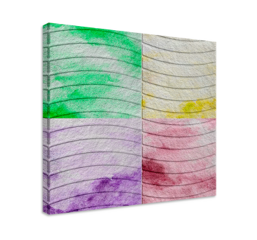 Tableau motif pavés des Ramblas colorés - TenStickers