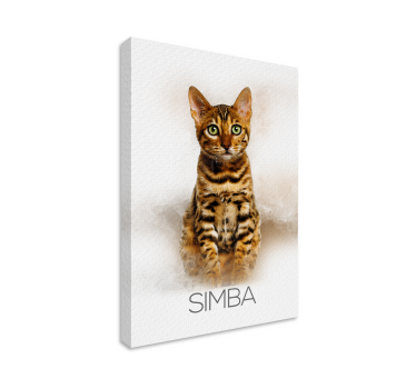 Tableau personnalisé portrait d'animal de compagnie - TenStickers