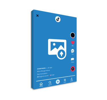 Tableau photo personnalisable Tiktok - TenStickers