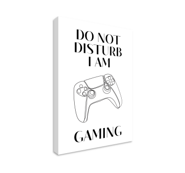 Cadre jeux vidéo noir et blanc citation ne pas déranger - TenStickers