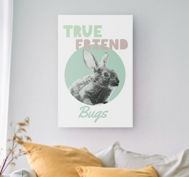 Tableau personnalisable animal True friend - TenStickers