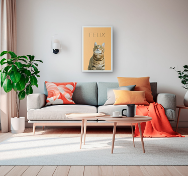 Tableau portrait animal de compagnie personnalisable - TenStickers