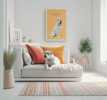 Tableau portrait animal de compagnie personnalisable - TenStickers