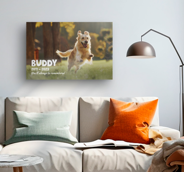 tableau épitaphe pour animal de compagnie personnalisable - TenStickers