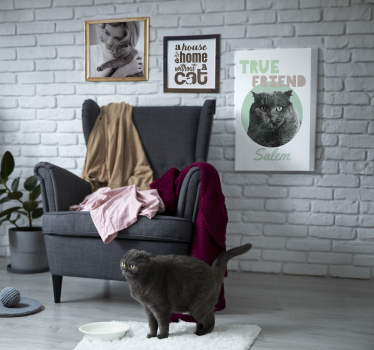 Tableau personnalisable animal True friend - TenStickers