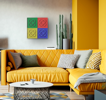 Tableau déco pavés Panot style Pop Art  - TenStickers