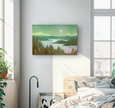 Tableau arbre Rivière et nature - TenStickers