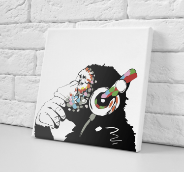Tableau thème musique Mono banksy música - TenStickers