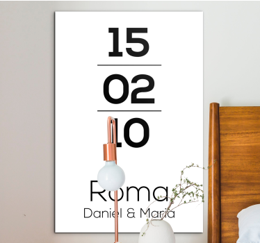 Tableau personnalisé rendez-vous rom - TenStickers