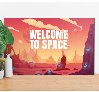 Cadre jeux vidéo bienvenue dans l'espace - TenStickers