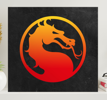 Cadre jeux vidéo dragon mortal kombat - TenStickers