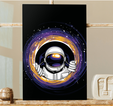 Cadre jeux vidéo embrasser le portail astronaute - TenStickers