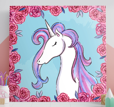 Licorne tableau Licorne tonos lila - TenStickers