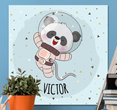 Tableau 3d panda spacieux et joyeux - TenStickers