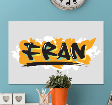 Tableau abc style de lettres gras - TenStickers