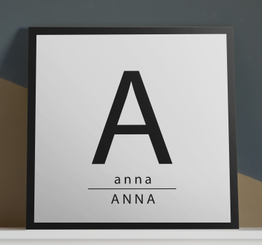Tableau abc affichage initial personnalisé - TenStickers