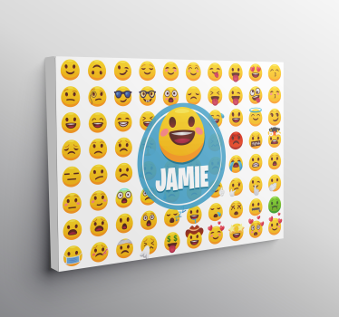 Tableau abc collection d'expressions émoji - TenStickers