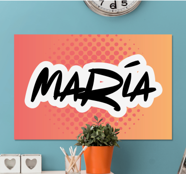 Tableau abc nom personnalisé art - TenStickers