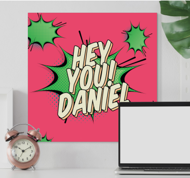 Tableau ados salutation comique personnalisée - TenStickers
