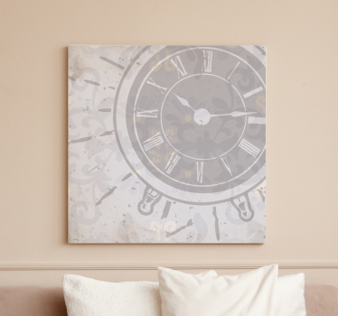 Tableau abstrait conception d'horloge élégante - TenStickers