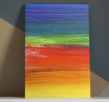 Tableau abstrait rayures abstraites colorées - TenStickers