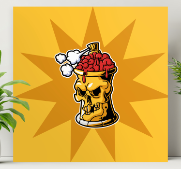 Tableau récipient pour le crâne et le cerveau - TenStickers