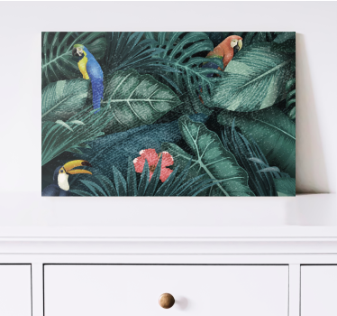 Tableau animaux paradis des oiseaux tropicaux - TenStickers