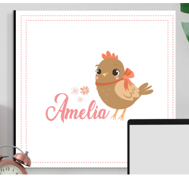 Tableau animaux personnage d'oiseau mignon - TenStickers