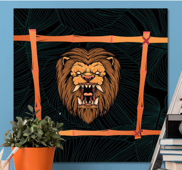 Tableau animaux tête de lion majestueuse - TenStickers