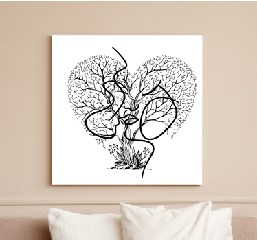 Tableau arbres en forme de cœur - TenStickers