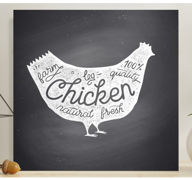 Tableau arbres poules de ferme fraîches - TenStickers