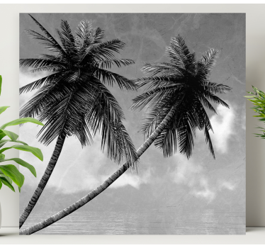 Tableau arbres silhouette de palmier élégante - TenStickers