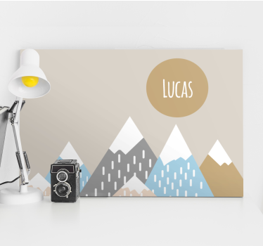 Tableau art design de paysage montagneux - TenStickers