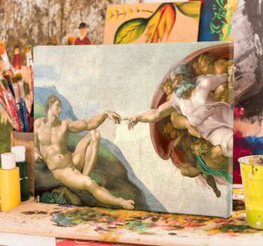 Tableau art la création d'Adam peinture - TenStickers