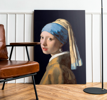 Tableau art peinture La Jeune Fille à la perle - TenStickers