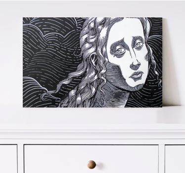 Tableau art portrait expressif - TenStickers