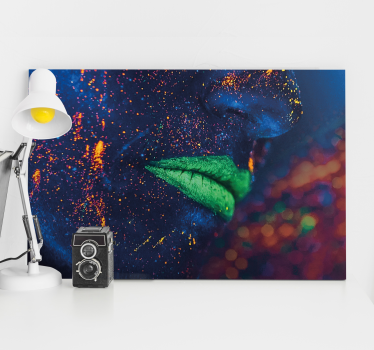 Tableau art visage Éclatant - TenStickers