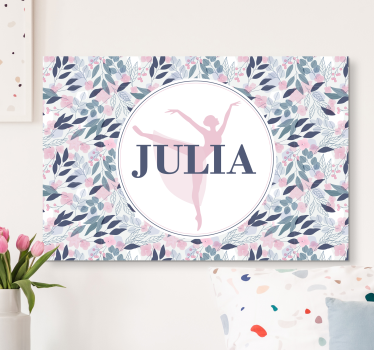 Tableau personnage art de ballerine personnalisé - TenStickers