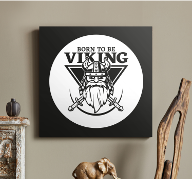 Tableau personnages emblème du guerrier viking - TenStickers