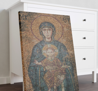 Tableau personnage iconographie en mosaïque - TenStickers