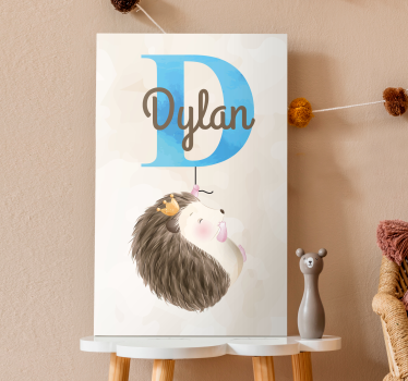 Tableau bébé illustration de hérisson mignon - TenStickers