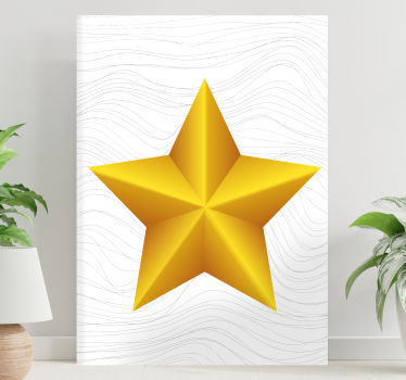 Tableau bouddha étoile tridimensionnelle - TenStickers