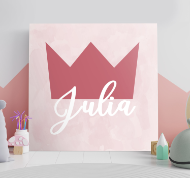 Tableau carte du monde personnalisation couronne julia - TenStickers