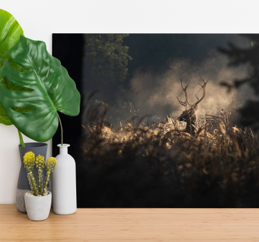 Tableau cerfs contour majestueux - TenStickers