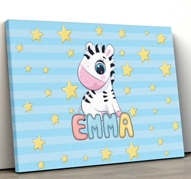 Tableau cerfs figurine zèbre adorable - TenStickers