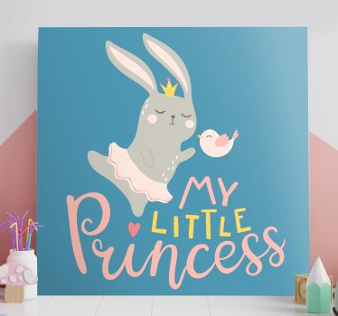 Tableau cerfs princesse lapin mignon - TenStickers
