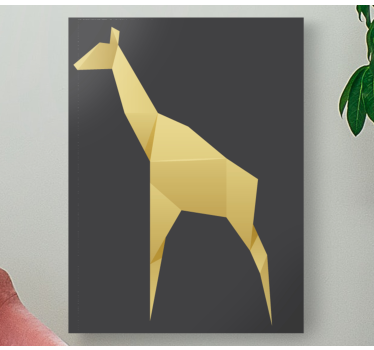 Tableau chevaux silhouette de girafe élégante - TenStickers