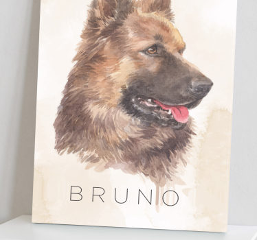Tableau chiens portrait de berger allemand - TenStickers